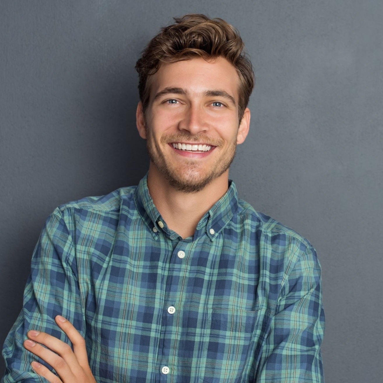 man smiling